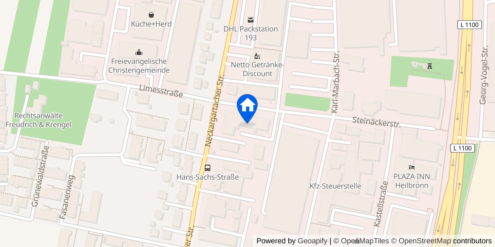 Standort von clever fit Heilbronn-West